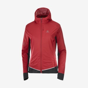 Women's Salomon LIGHT SHELL Jackets Red | IN3194ZUT