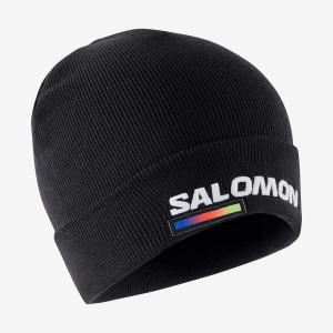 Women's Salomon OUTLIFE LOGO Hats Black | IN3469JPQ