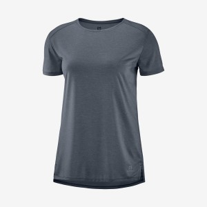 Women's Salomon OUTLINE SUMMER T Shirts Grey | IN3072EBC