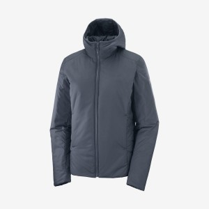 Women's Salomon OUTRACK INSULATED Jackets Navy | IN3169CTV