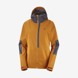 Women's Salomon OUTRACK WATERPROOF 2.5L Jackets Orange | IN3144CTV