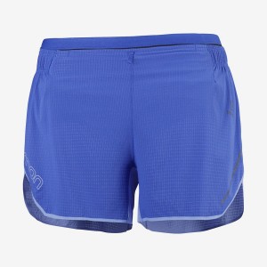 Women's Salomon SENSE AERO 3'' Shorts Blue | IN3286OKI