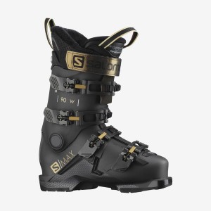 Women's Salomon S/MAX 90 Ski Boots Black | IN3548AHK