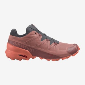 Women's Salomon SPEEDCROSS 5 Trail Running Shoes Orange | IN2881LIS