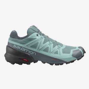 Women's Salomon SPEEDCROSS 5 Trail Running Shoes Green | IN2882ZUT