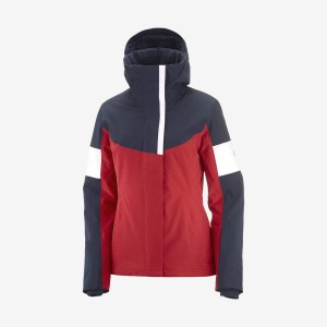 Women's Salomon SPEED INSULATED Jackets Red | IN3186SGL