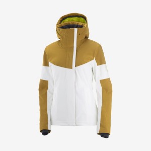 Women's Salomon SPEED INSULATED Jackets White | IN3188FDN