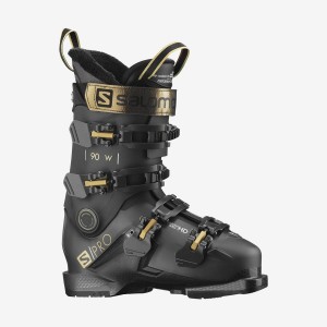 Women's Salomon S/PRO 90 Ski Boots Black | IN3554HAP