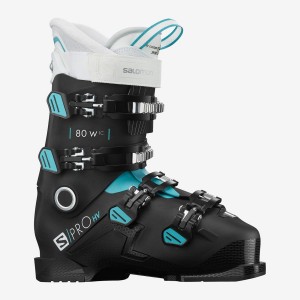 Women's Salomon S/PRO HV 80 W IC Ski Boots Black / White | IN3552FDN