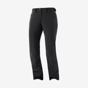 Women's Salomon THE BRILLIANT Ski Pants Black | IN3306WNB