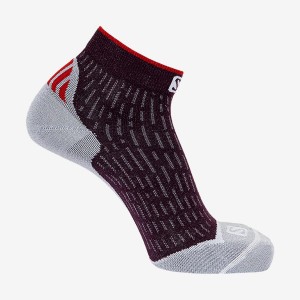 Women's Salomon ULTRA ANKLE Socks Red | IN3487WNB