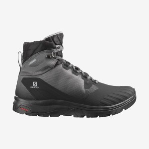 Women's Salomon VAYA BLAZE THINSULATE™ CLIMASALOMON™ WATERPROOF Winter Boots Black | IN3017MQZ