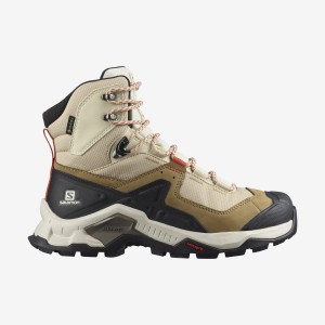 Women's Salomon WoQUEST ELEMENT GORE-TEX Hiking Shoes Brown | IN2842FDN