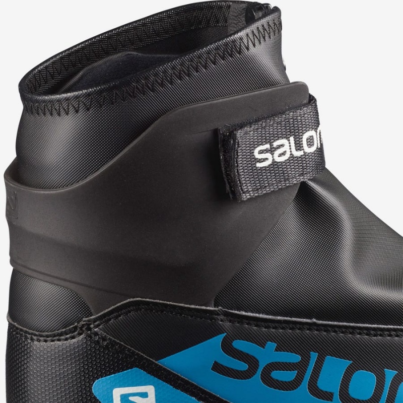 Kids' Salomon R/COMBI JUNIOR PROLINK Ski Boots Black / Blue | IN3605GSO