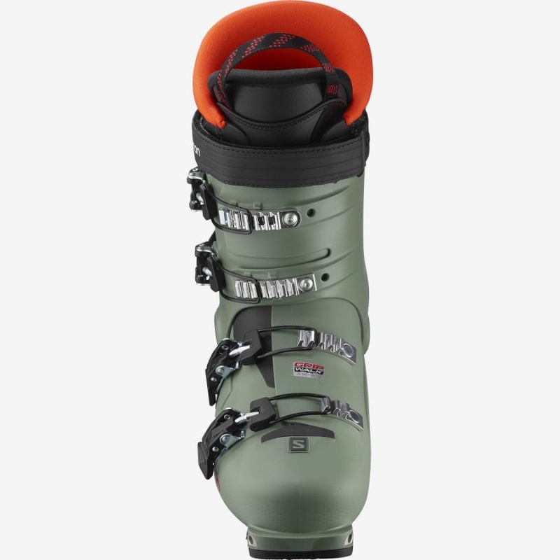 Kids' Salomon SHIFT PRO 80T AT Ski Boots Olive | IN3625JPQ