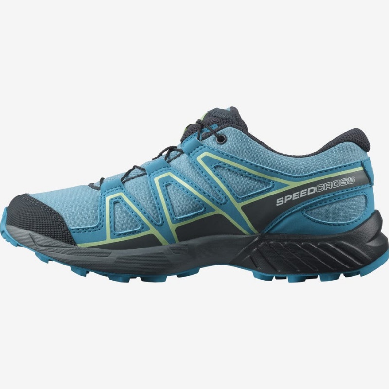 Kids' Salomon SPEEDCROSS Trail Running Shoes Blue | IN3601AHK