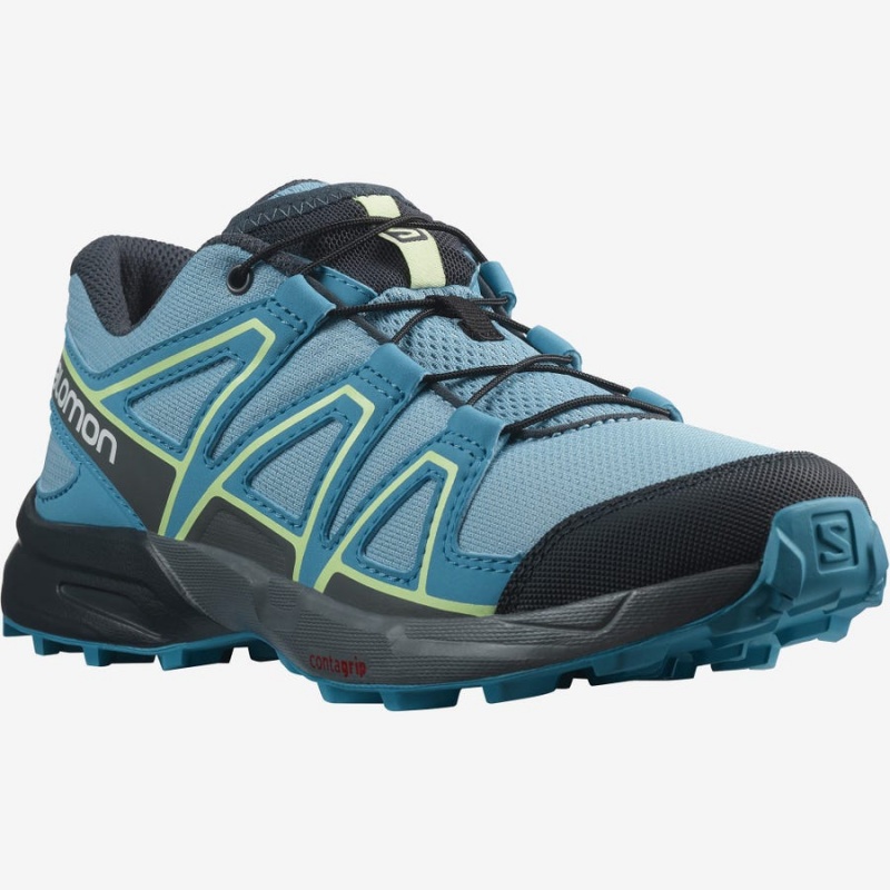 Kids' Salomon SPEEDCROSS Trail Running Shoes Blue | IN3601AHK