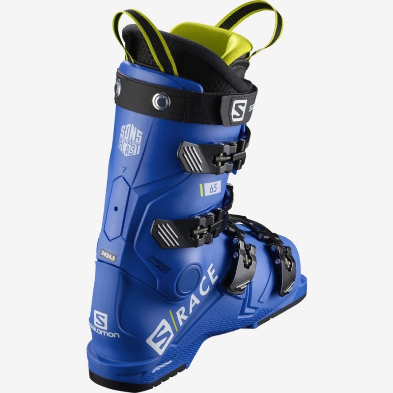 Kids' Salomon S/RACE 65 Ski Boots Blue | IN3621DFM