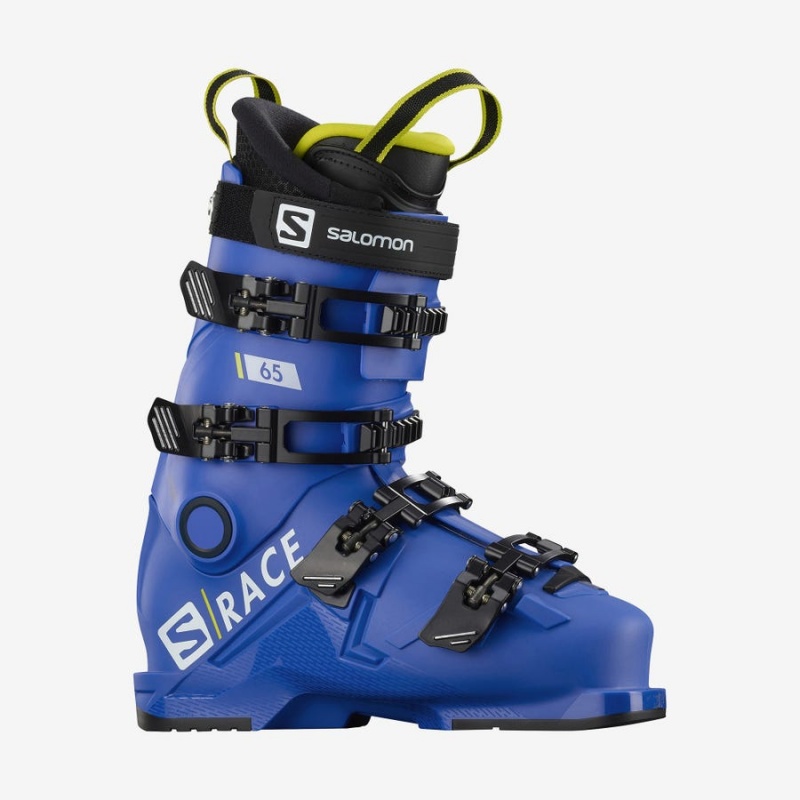 Kids\' Salomon S/RACE 65 Ski Boots Blue | IN3621DFM