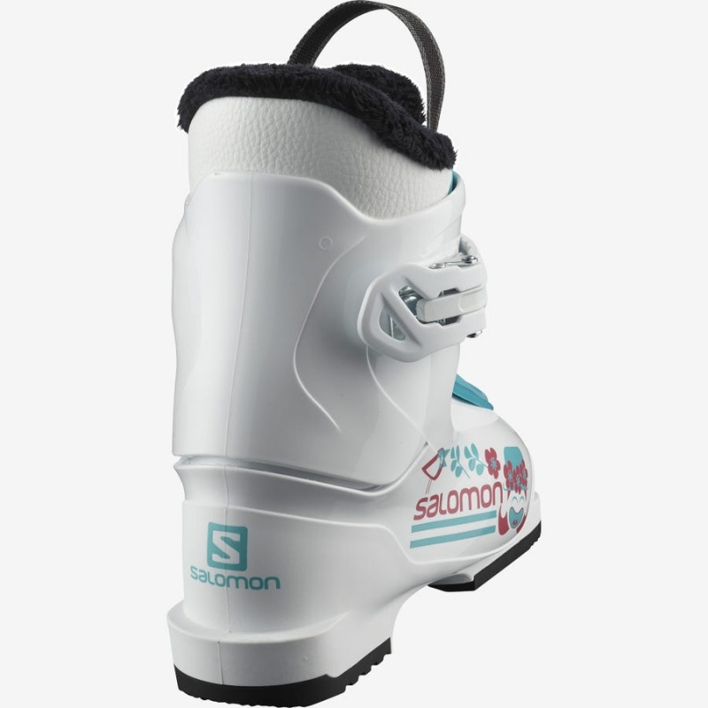 Kids' Salomon T1 GIRLY Ski Boots White / Blue | IN3610ZUT