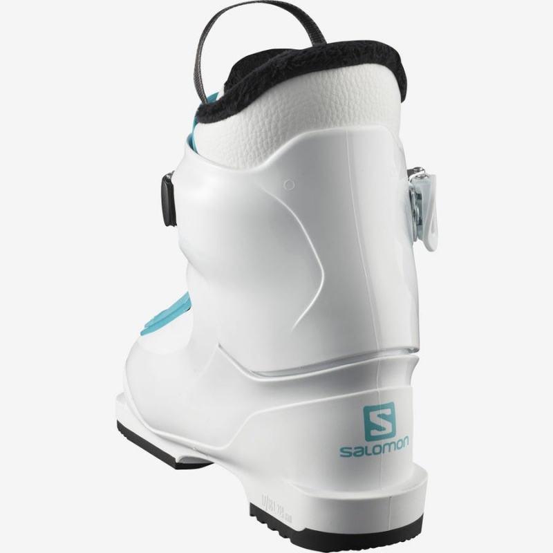 Kids' Salomon T1 GIRLY Ski Boots White / Blue | IN3610ZUT