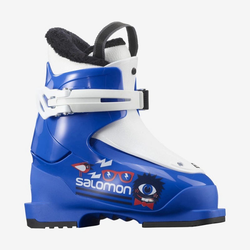 Kids\' Salomon T1 Ski Boots Blue / White | IN3611XYU