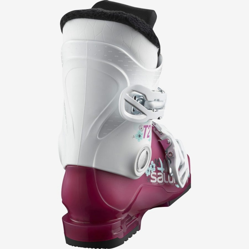 Kids' Salomon T2 RT GIRLY Ski Boots Purple / White | IN3612CTV