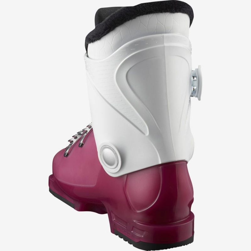 Kids' Salomon T3 RT GIRLY Ski Boots Purple / White | IN3624HAP