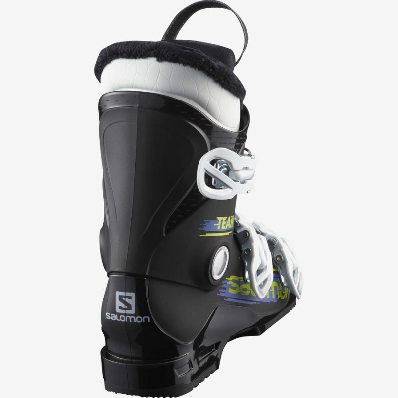 Kids' Salomon TEAM T3 Ski Boots Black / White | IN3616MQZ