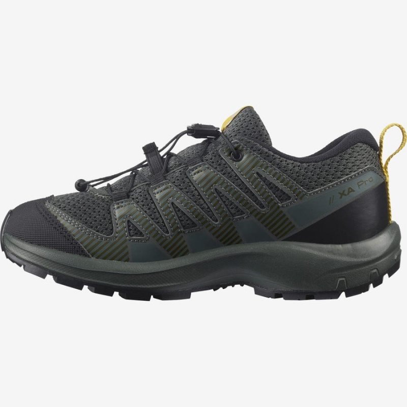 Kids' Salomon XA PRO V8 Hiking Shoes Black | IN3582LIS