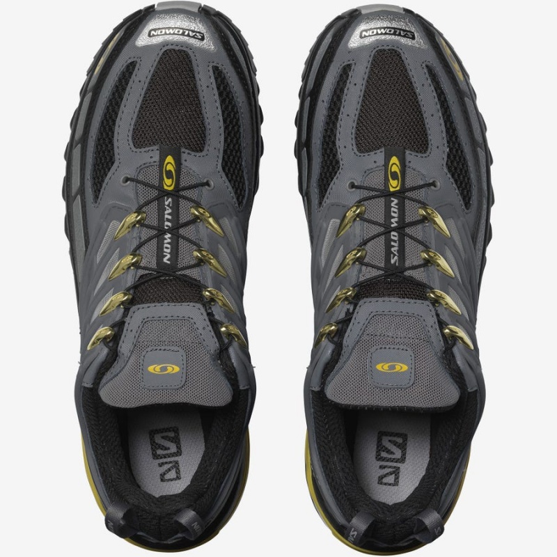 Men's Salomon ACS PRO ADVANCED Sneakers Grey / Yellow | IN2173LIS