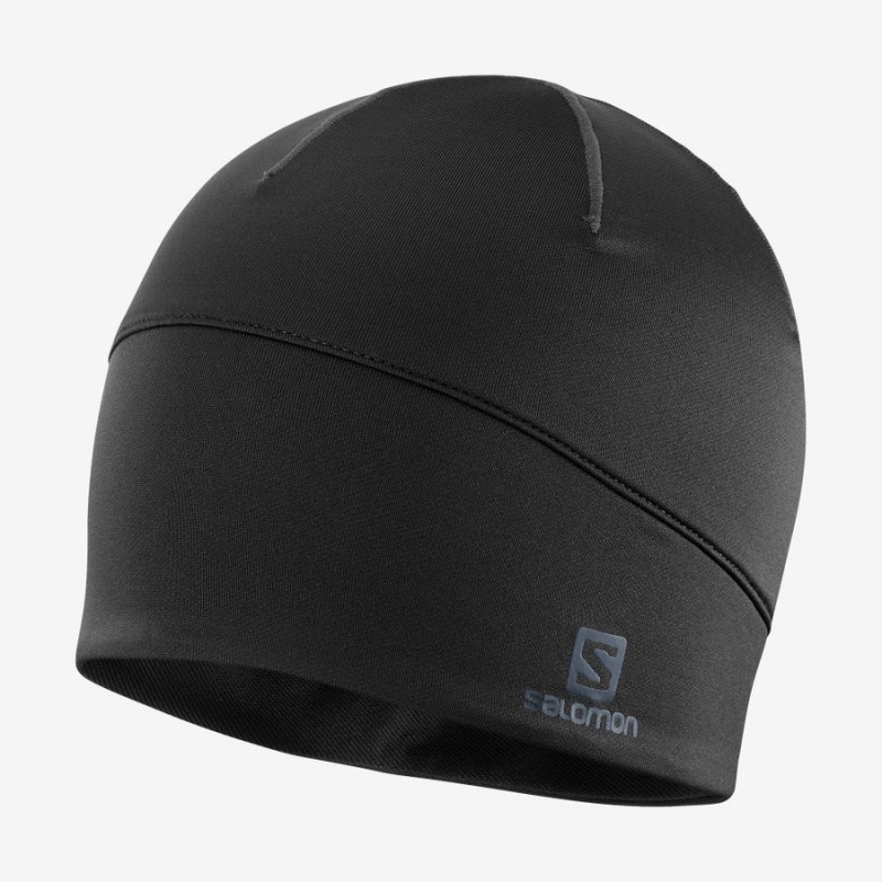 Men\'s Salomon ACTIVE Hats Black | IN2617GSO