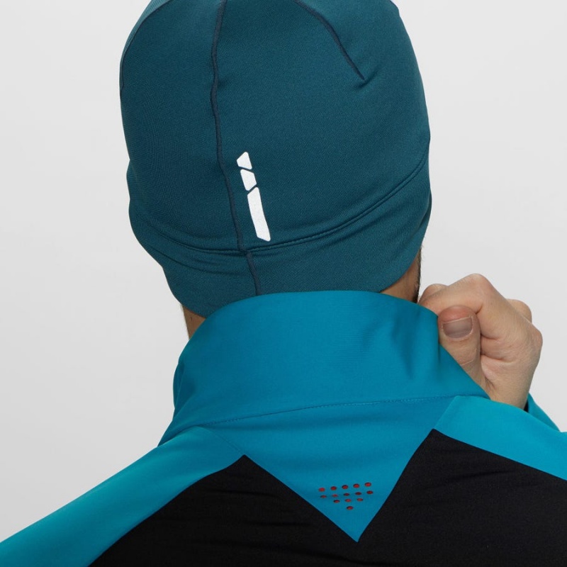 Men's Salomon ACTIVE Hats Blue | IN2620KOR