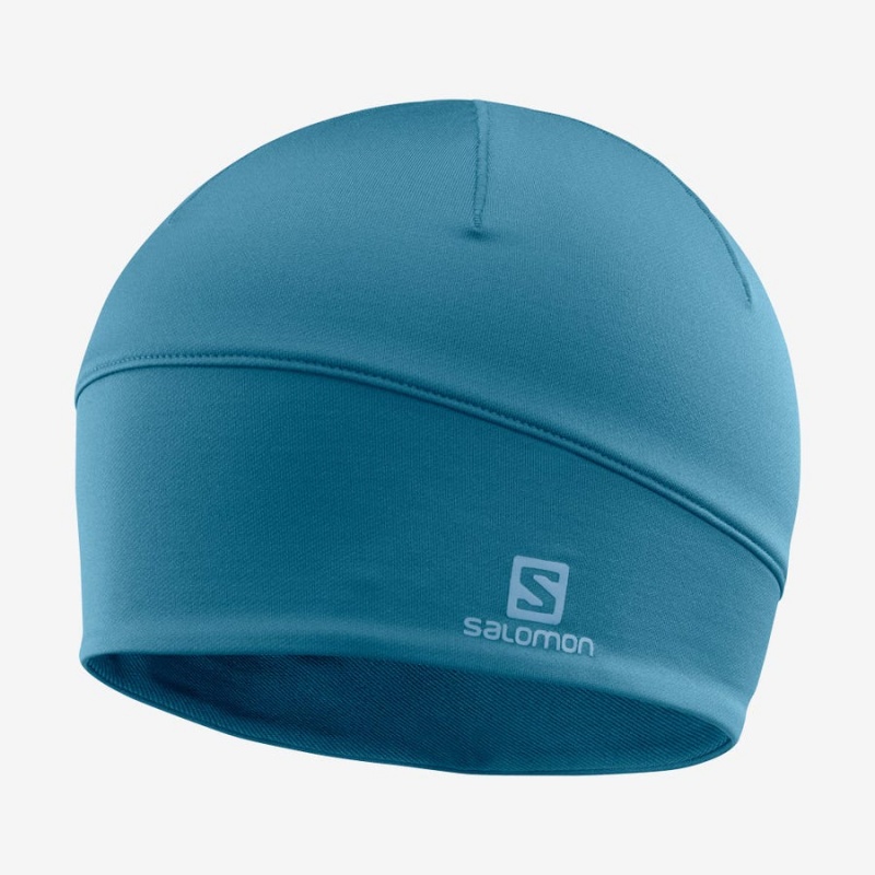 Men\'s Salomon ACTIVE Hats Blue | IN2620KOR