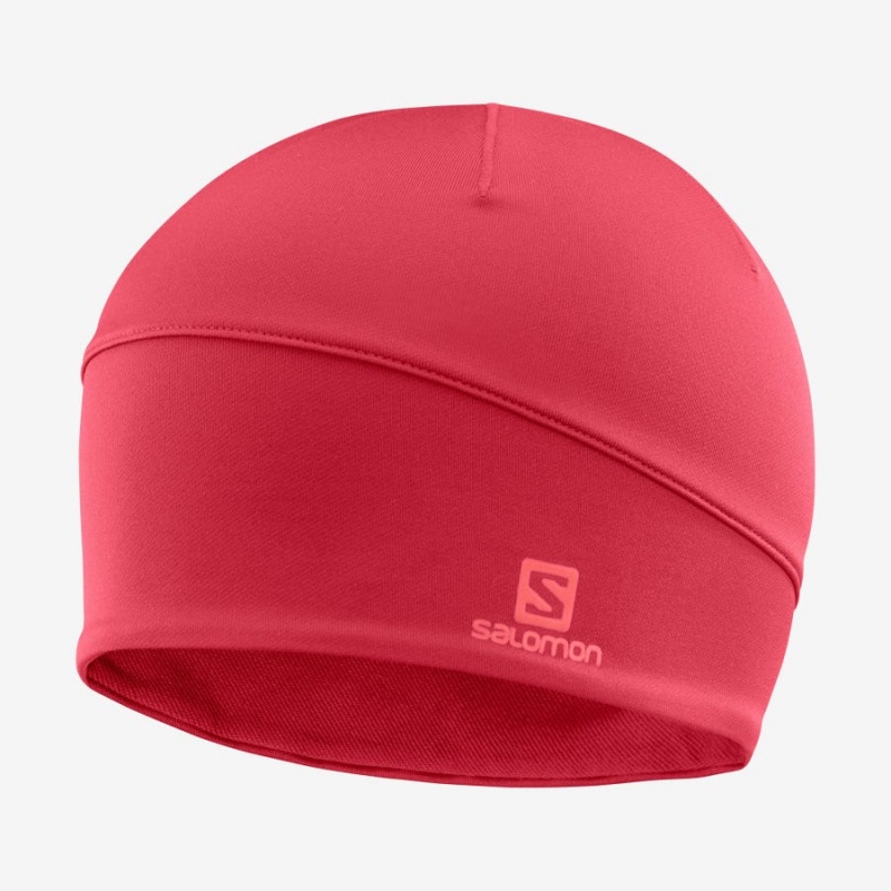 Men\'s Salomon ACTIVE Hats Red | IN2619JPQ