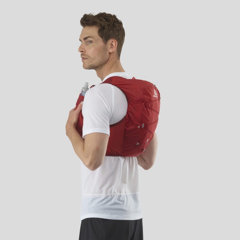 Men's Salomon ACTIVE SKIN 8 Running Packs Red | IN2539HAP