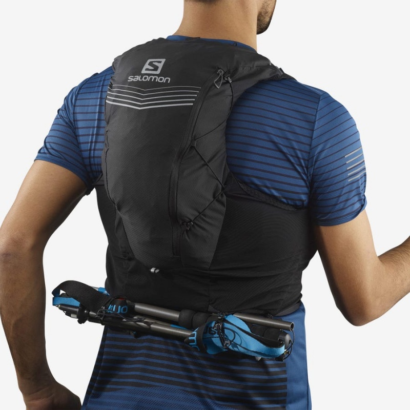 Men's Salomon ADV SKIN 12 Running Packs Black | IN2502TCE