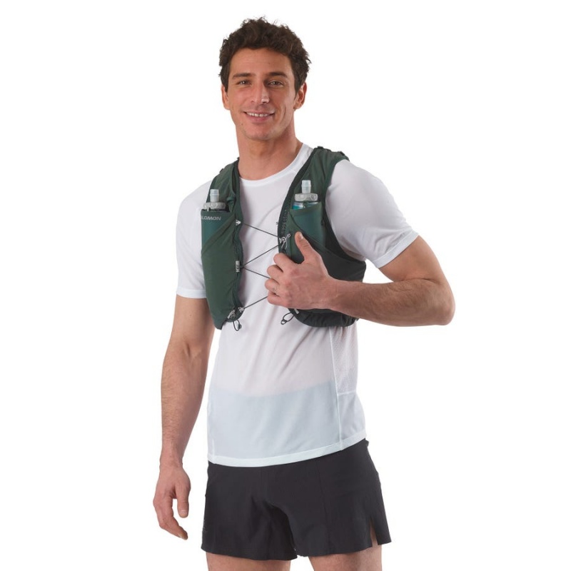 Men's Salomon ADV SKIN 5 Running Packs Olive | IN2517LIS