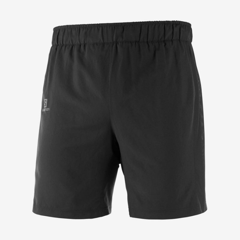 Men's Salomon AGILE 2IN1 Shorts Black | IN2444NWY