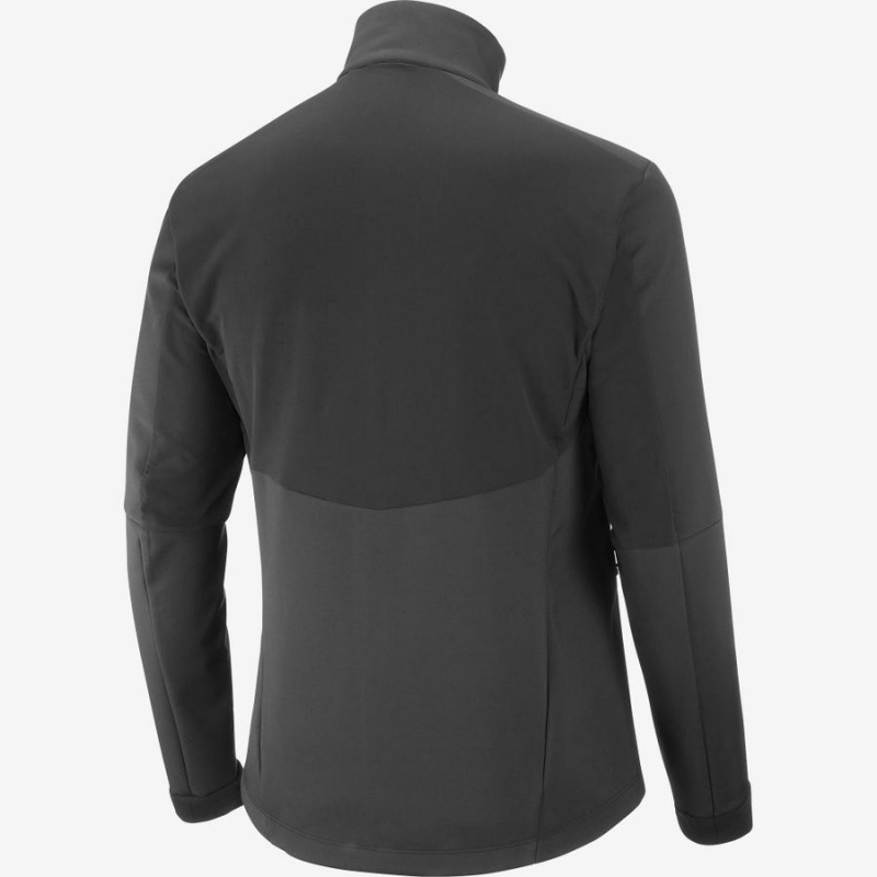 Men's Salomon AGILE SOFTSHELL Jackets Black | IN2366NWY