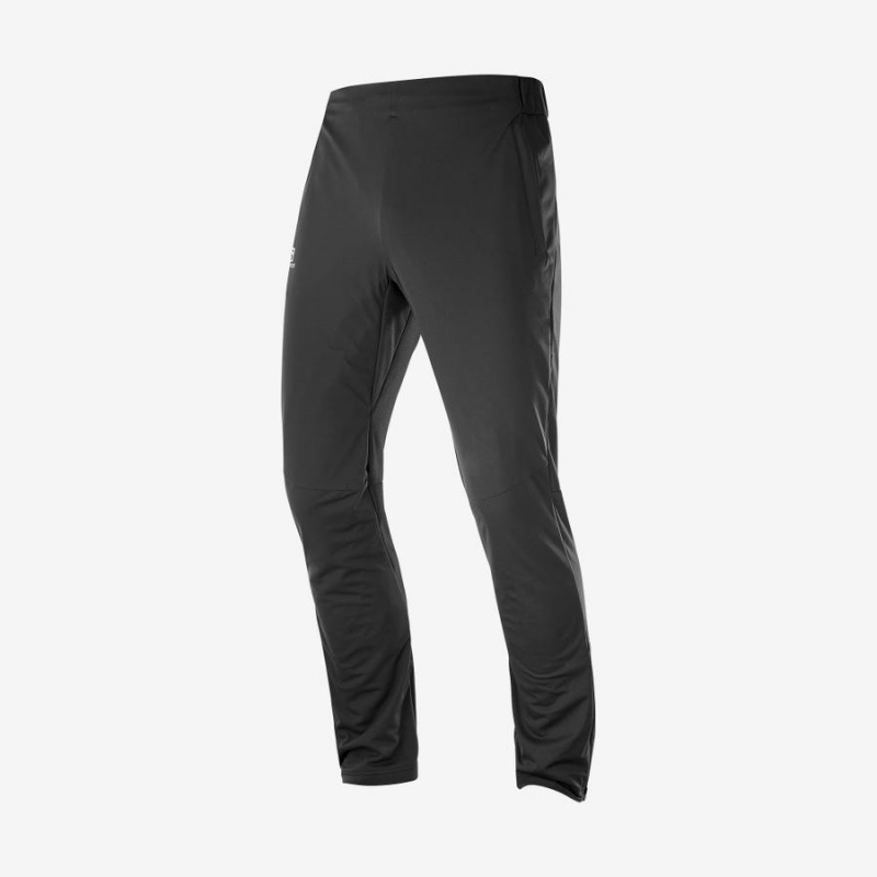 Men's Salomon AGILE WARM Ski Pants Black | IN2479GSO