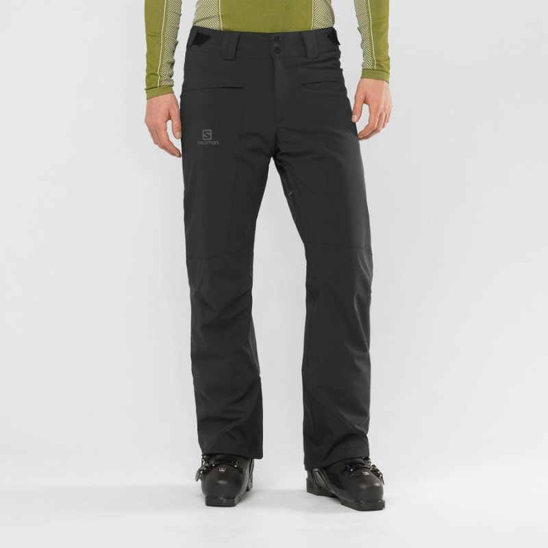 Men's Salomon BRILLIANT Ski Pants Black | IN2483SGL