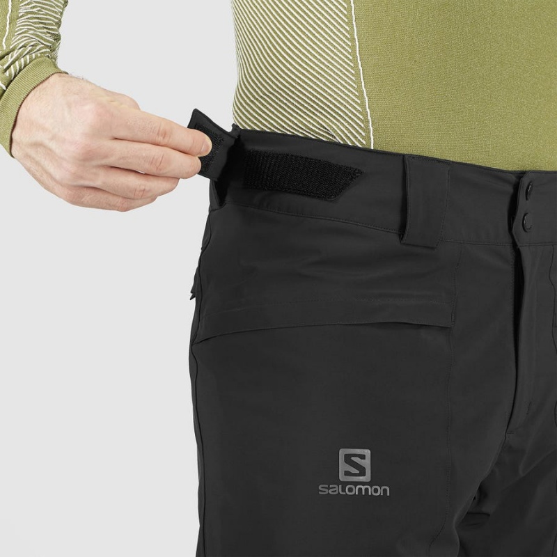 Men's Salomon BRILLIANT Ski Pants Black | IN2483SGL