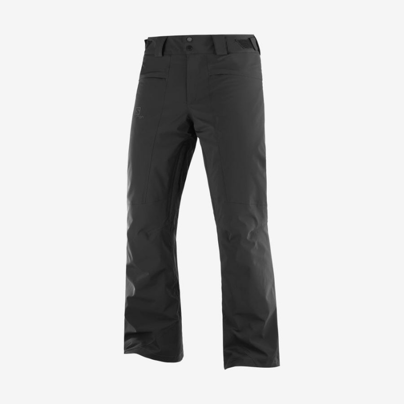 Men\'s Salomon BRILLIANT Ski Pants Black | IN2483SGL