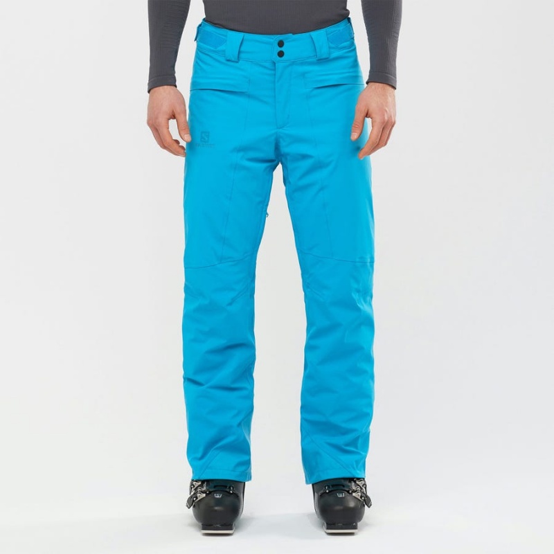 Men's Salomon BRILLIANT Ski Pants Blue | IN2486GSO