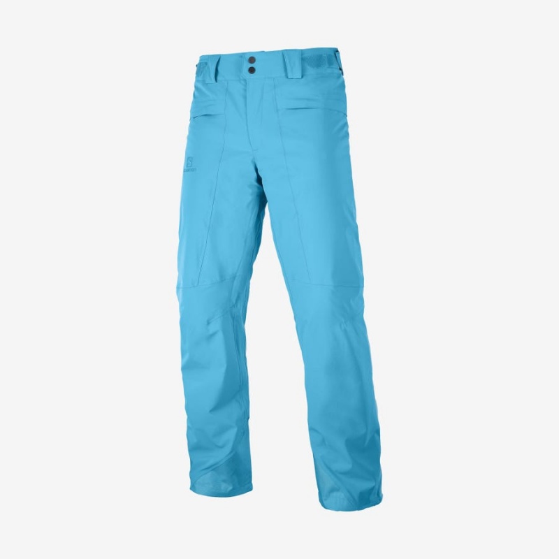 Men\'s Salomon BRILLIANT Ski Pants Blue | IN2486GSO