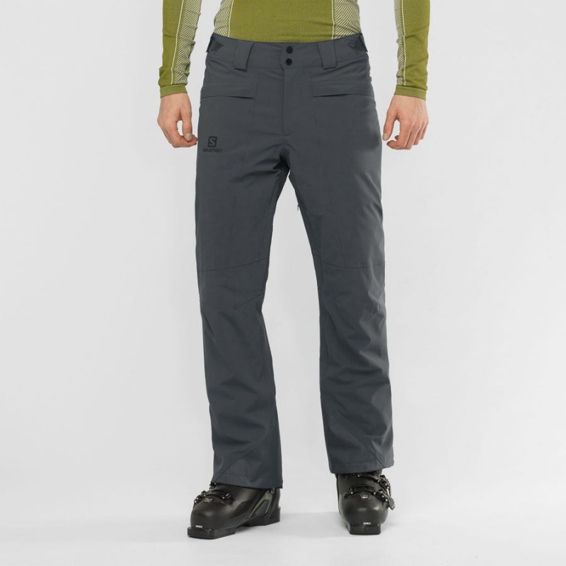 Men's Salomon BRILLIANT Ski Pants Grey | IN2484DFM