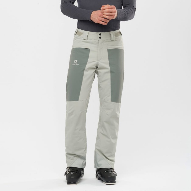 Men's Salomon BRILLIANT Ski Pants Olive | IN2487HAP