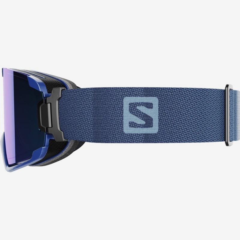 Men's Salomon COSMIC MULTILAYER Goggles Blue | IN2703BEX