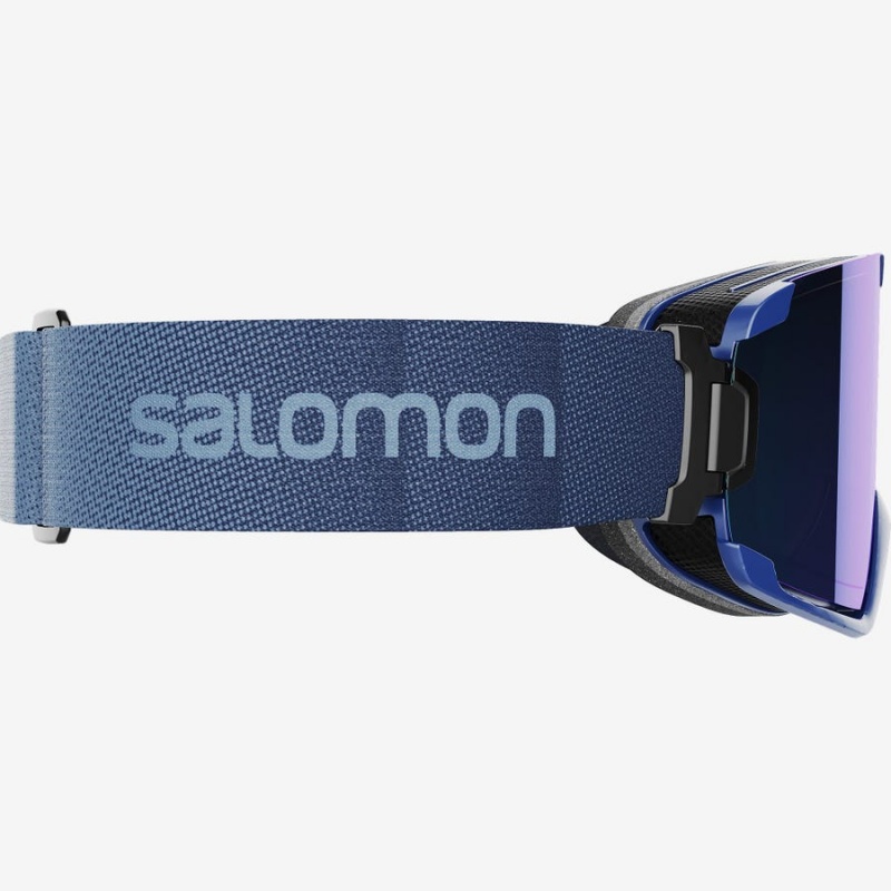 Men's Salomon COSMIC MULTILAYER Goggles Blue | IN2703BEX